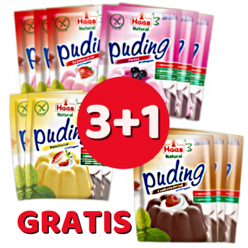 Paket pudingov 3+1 gratis ( 9 x 40 g + 3 x 44g)